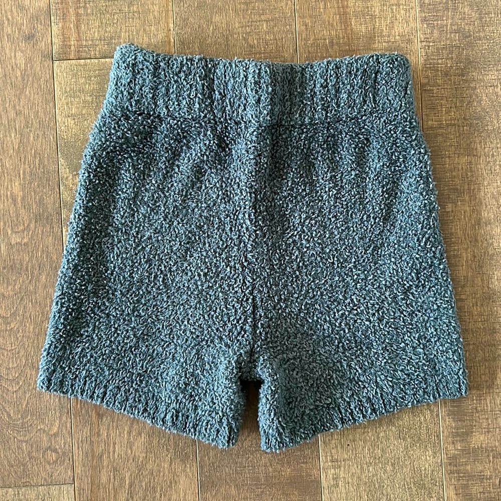 SKIMS “Cozy Knit Shorts” in Smoke - Women’s Size S/M